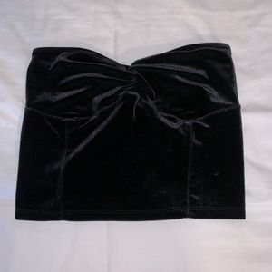 Velvet crop top